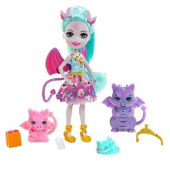 MATTEL Enchantimals Royals – Κούκλα Και Οικογένεια Δράκοι (GYJ09) -Winfun Shop 698208 1