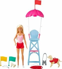 MATTEL Barbie Σετ Αθλητικά Επαγγέλματα Κούκλα Ναυαγοσώστρια (GTX69)
