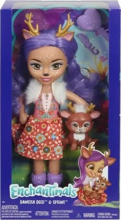 MATTEL Enchantimals – Μεγάλη Κούκλα Danessa Deer And Sprint (FRH54) -Winfun Shop 698384 1