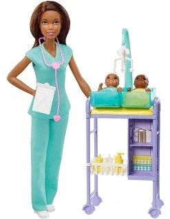 MATTEL Barbie Σετ Επαγγέλματα Με Παιδάκια Και Ζωάκια Γιατρός (GKH24) -Winfun Shop 698479 1